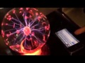 Plasma Ball next to an iPhone