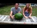 Pouring Molten Aluminum In a Watermelon. Awesome Surprise!